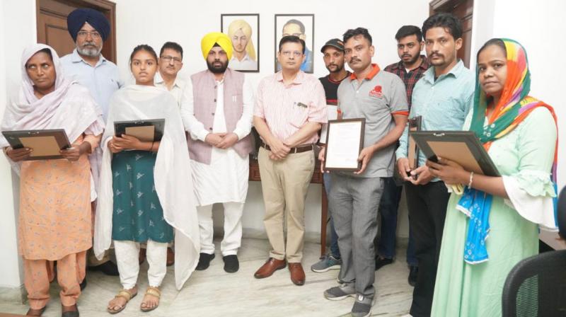Appointment Letters on Compassionate ground handed over to seven candidates in Public Works Department