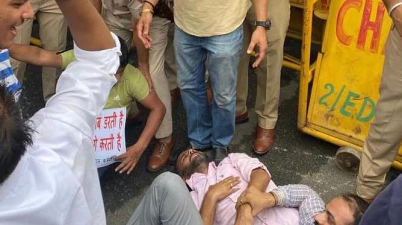 Chandigarh  Congress protest 