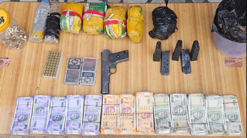 BSF, Punjab Police bust cross-border illegal weapons, drug smuggling racket BSF, Punjab Police bust cross-border illegal weapons, drug smuggling racket