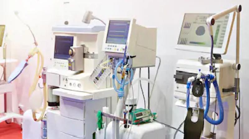 Overloaded ventilator 5 corona patients 