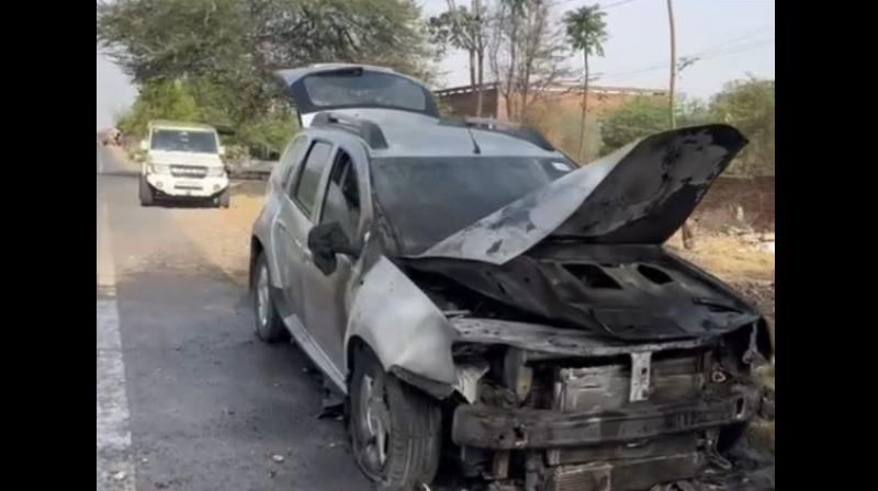 Car fire Car fire
