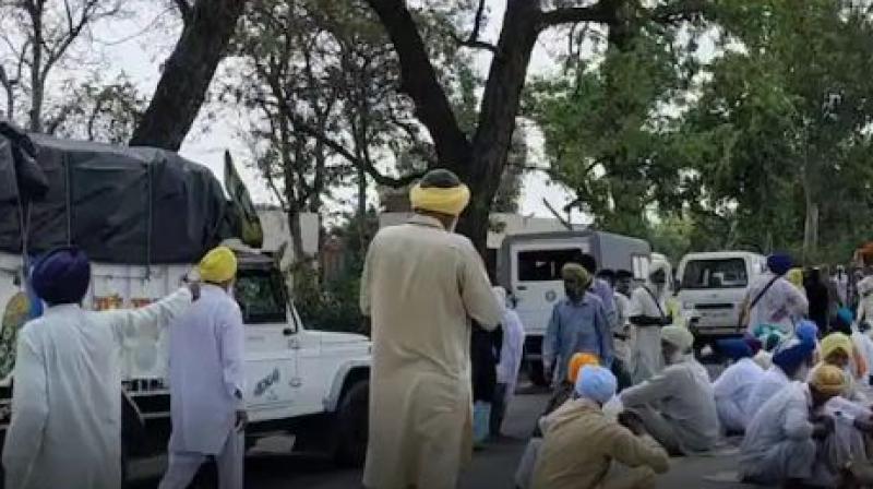 farmers protest