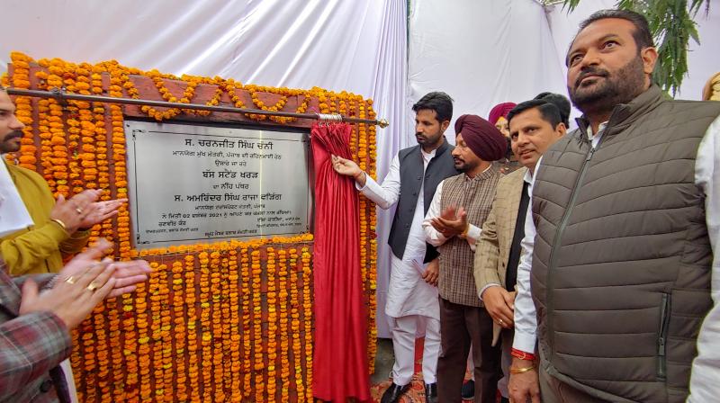 Raja Warring Lays Foundation Stone Of Modern Bus Stand Kharar To Be Built At A Cost Of 6.57 Crores