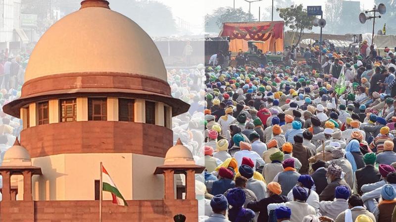 Farmers have right to protest, but roads can't be blocked indefinitely: SC Farmers have right to protest, but roads can't be blocked indefinitely: SC