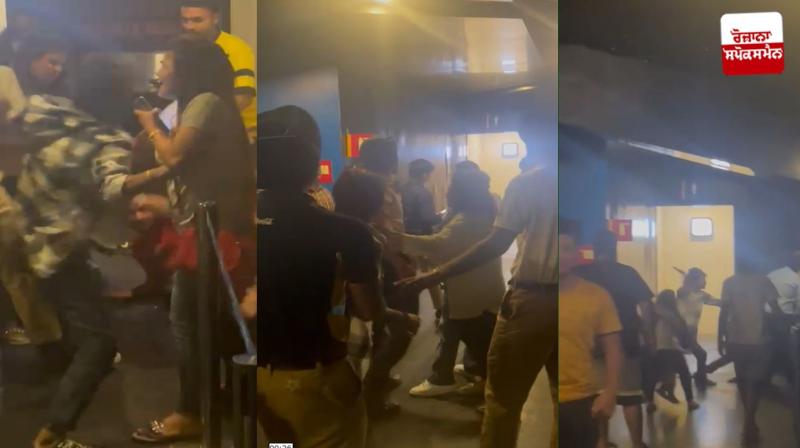 Hooliganism in Ludhiana Mall Hooliganism in Ludhiana Mall