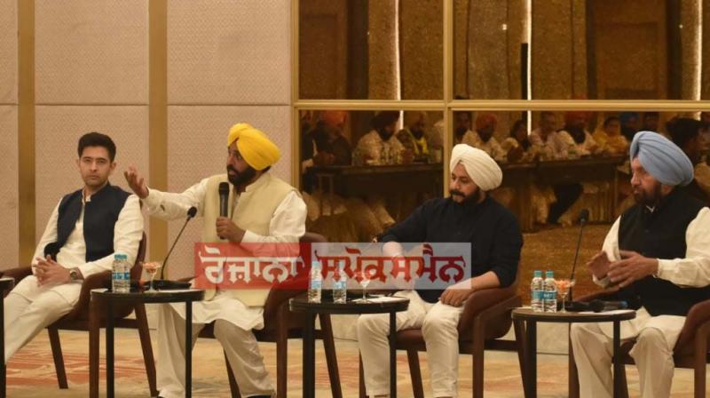 Bhagwant Mann addressed the first meeting of the Legislative Party Bhagwant Mann addressed the first meeting of the Legislative Party