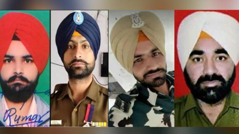 Four jawans of Punjab in Pulwama martyrs Four jawans of Punjab in Pulwama martyrs