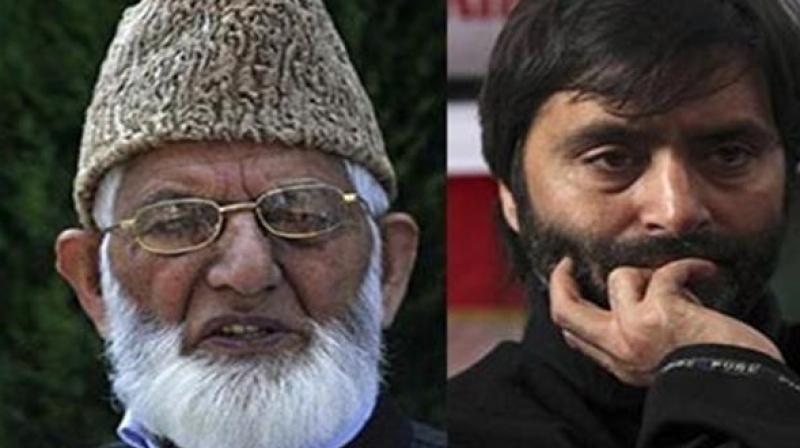 Syed Ali Shah Geelani and Mohammad Yasin Malik