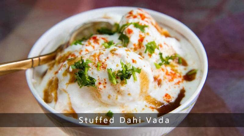 Stuffed Dahi Vada Stuffed Dahi Vada