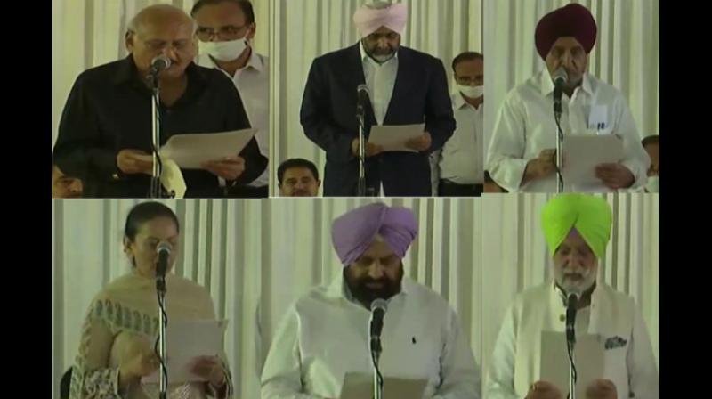 The new ministry took oath at Punjab Raj Bhawan The new ministry took oath at Punjab Raj Bhawan