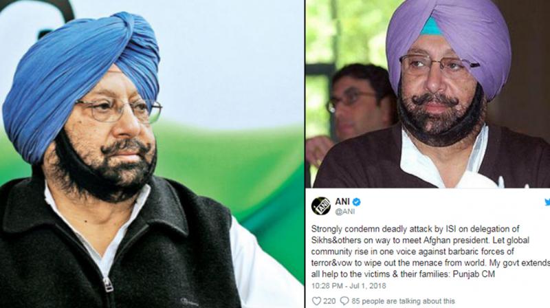 Capt Amarinder speaks at Afghanistan's suicide attack Capt Amarinder speaks at Afghanistan's suicide attack