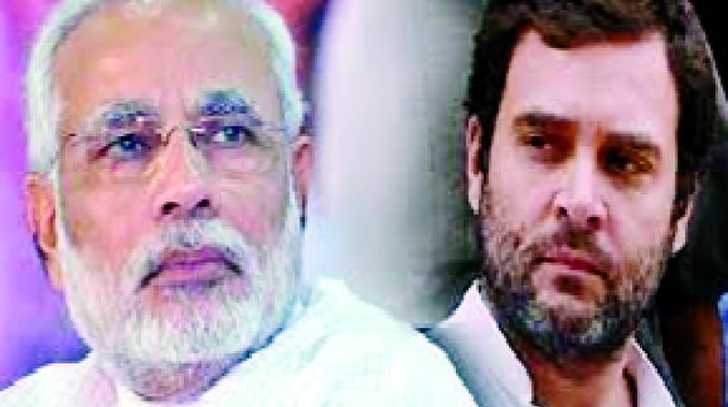 Narendra Modi and Rahul Gandhi