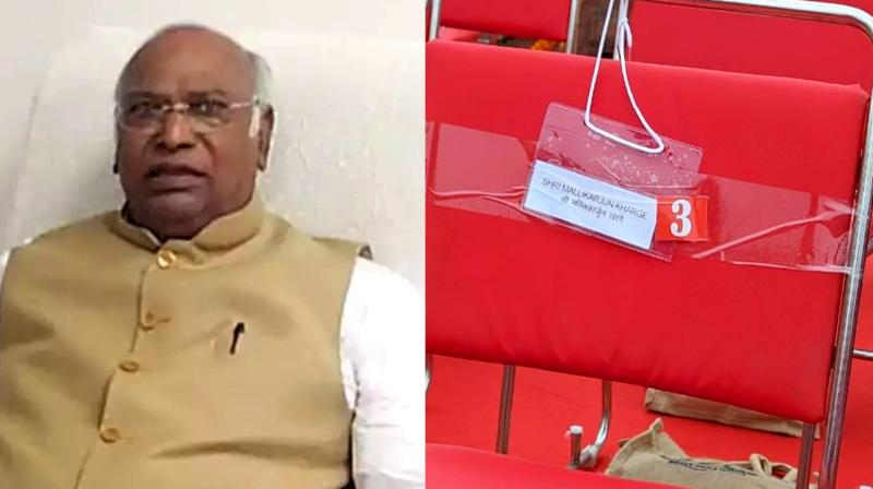 Kharge's chair marked at the Red Fort Independence Day event remained empty 