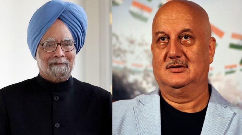 Manmohan Singh and Anupam Kher Manmohan Singh and Anupam Kher