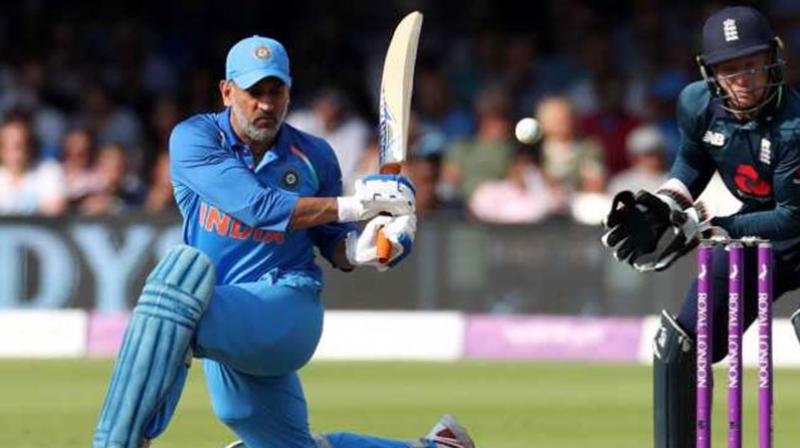 MS Dhoni Playing Shot MS Dhoni Playing Shot