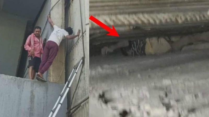 A child stuck between the pillars of a bridge in Bihar, rescue operation continues for 24 hours A child stuck between the pillars of a bridge in Bihar, rescue operation continues for 24 hours