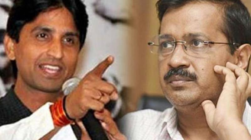  Kumar Vishwas challenges Kejriwal, 