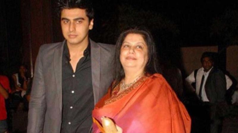 Arjun kapoor with Mother Arjun kapoor with Mother