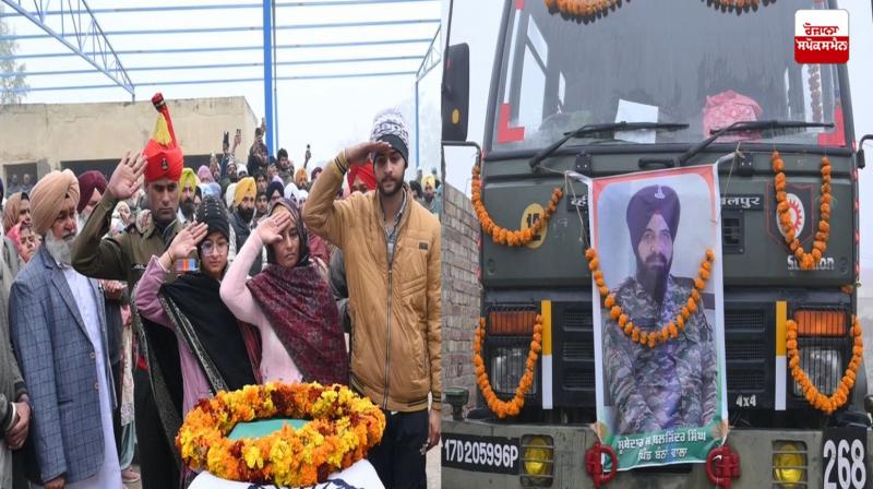 Subedar of Bannawala village was cremated with military rites News in punjabi Subedar of Bannawala village was cremated with military rites News in punjabi