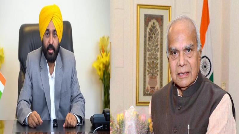 Bhagwant Mann, Banwarilal Purohit Bhagwant Mann, Banwarilal Purohit