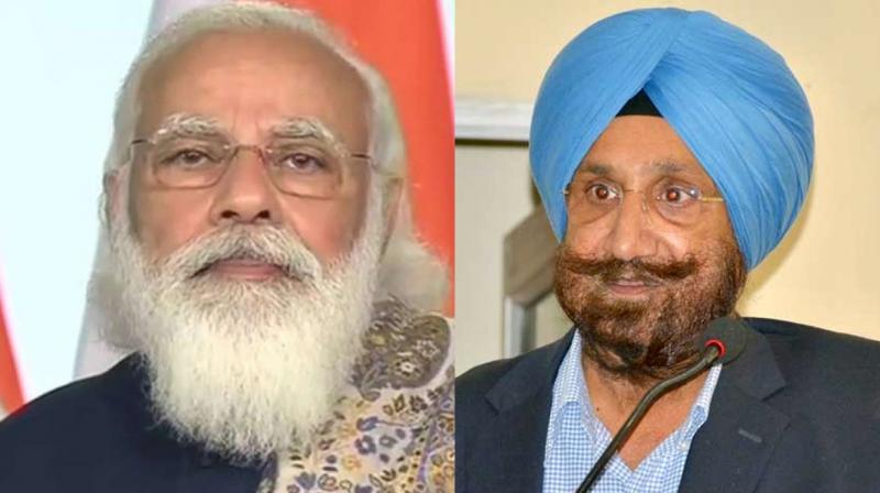 PM Modi and Sukhjinder Singh Randhawa PM Modi and Sukhjinder Singh Randhawa