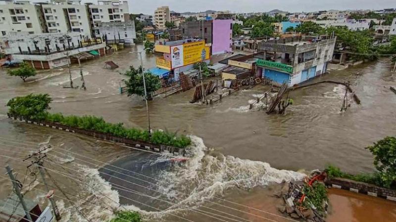  Heavy rains in Hyderabad