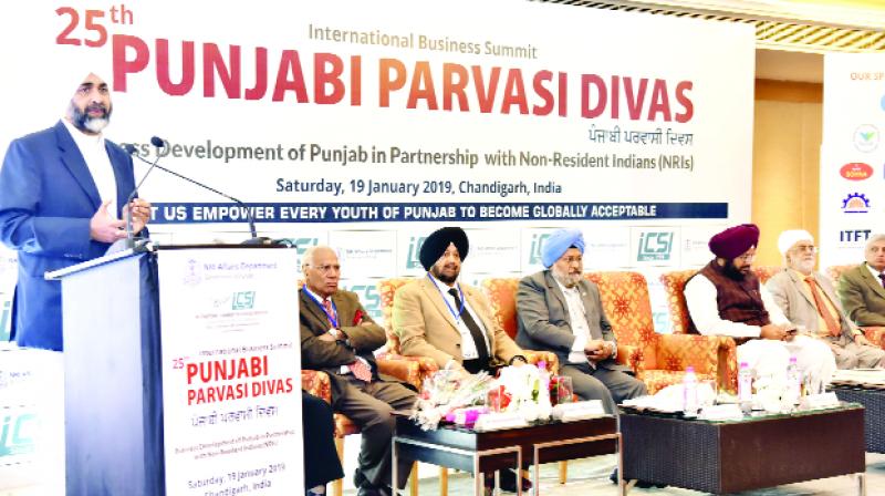 Making Punjab 'gold sparrow' should be immigrant Punjabi contribution Manpreet Badal