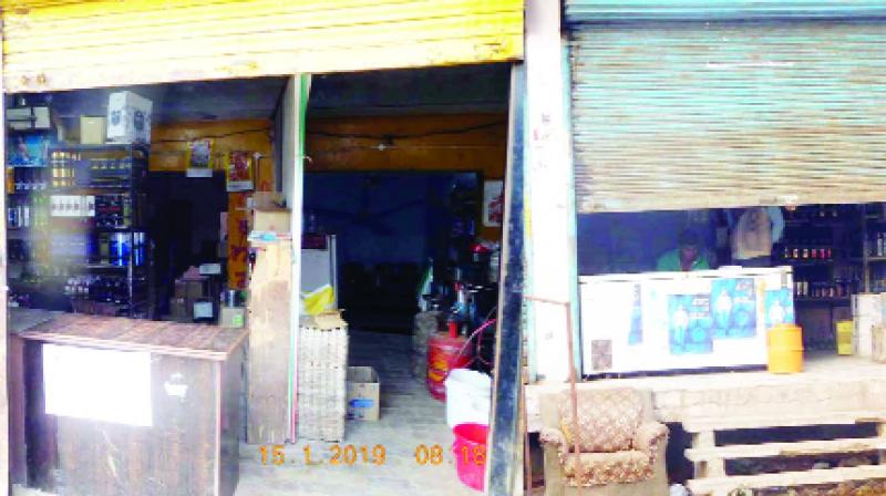 Alcohol Shop is running on the highway