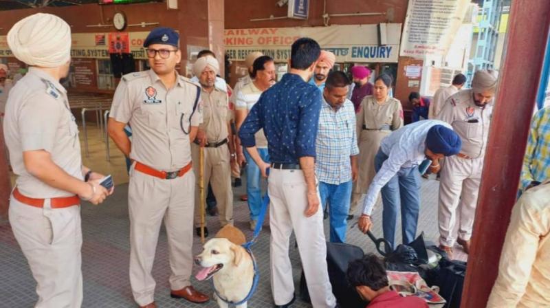 Punjab Police conducted a search operation at bus stands, railway stations across the state Punjab Police conducted a search operation at bus stands, railway stations across the state
