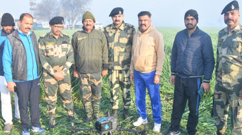 Suspicious drone recovered from Tarn Taran Drone in punjabi Suspicious drone recovered from Tarn Taran Drone in punjabi