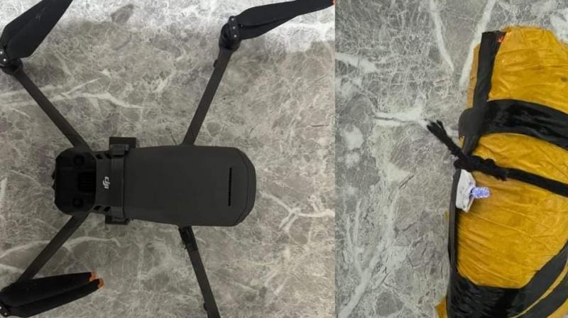 BSF recovered heroin on drone in Amritsar News in punjabi BSF recovered heroin on drone in Amritsar News in punjabi