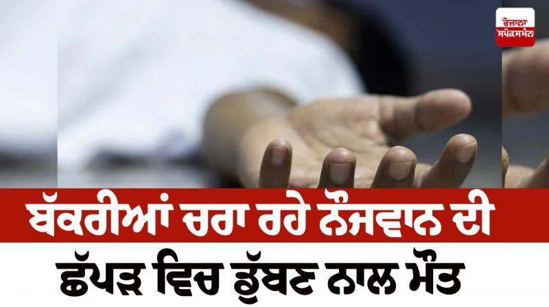 A young man grazing goats died due to drowning in a pond sri Muktsar Sahib News in punjabi A young man grazing goats died due to drowning in a pond sri Muktsar Sahib News in punjabi
