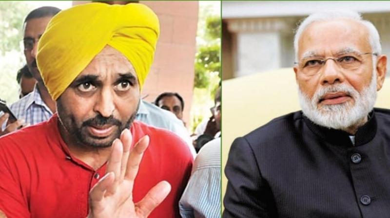 Bhagwant Mann and PM modi Bhagwant Mann and PM modi