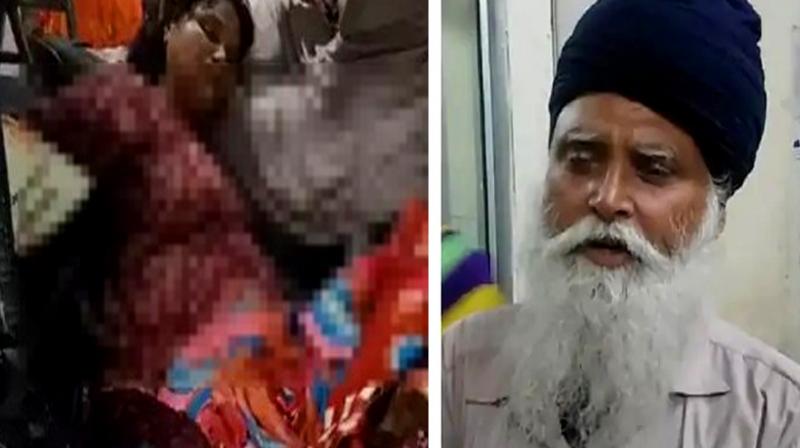 Truck crushed woman in Ludhiana Truck crushed woman in Ludhiana