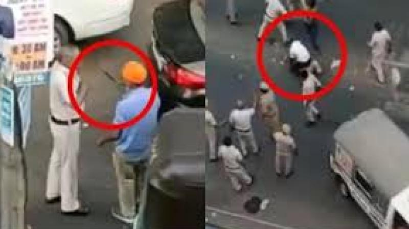 Sikh beaten Sikh beaten