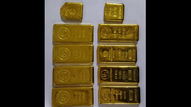 customs department recovered about 9000 grams of gold from a passenger customs department recovered about 9000 grams of gold from a passenger