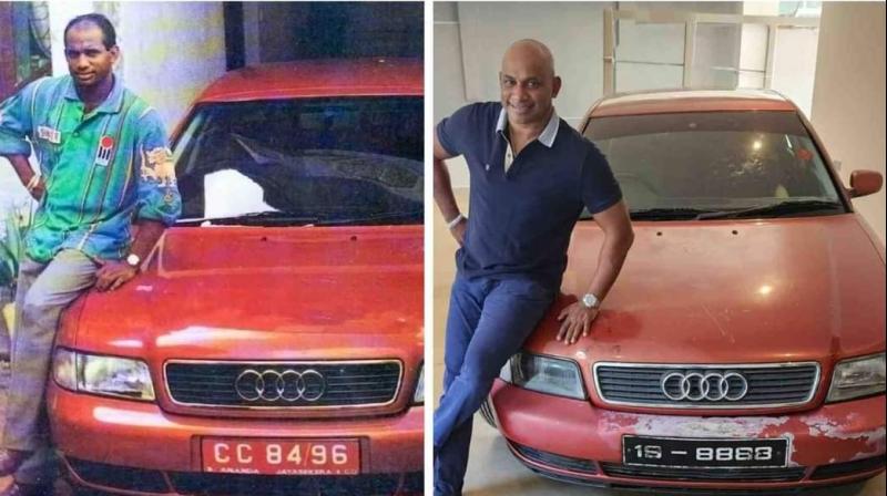 Sanath Jayasuriya shares image of his 1996 World Cup Man of the Series Audi car Sanath Jayasuriya shares image of his 1996 World Cup Man of the Series Audi car