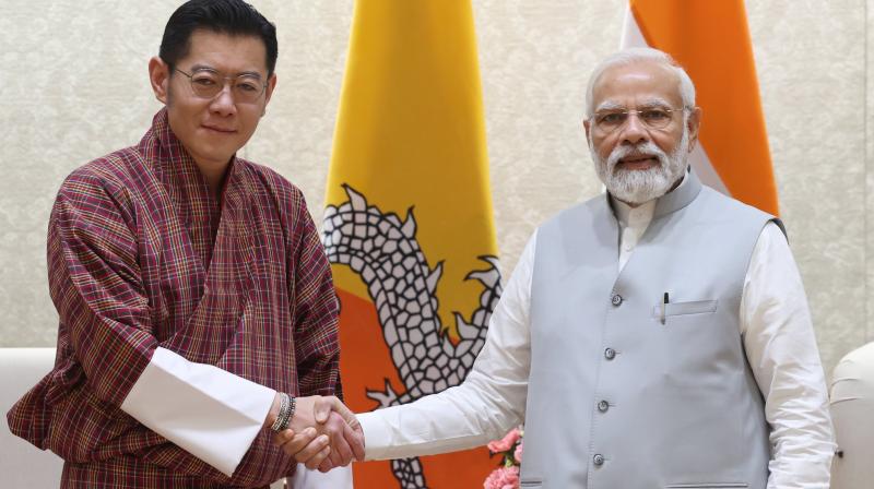 Prime Minister Modi With Bhutan King Prime Minister Modi With Bhutan King