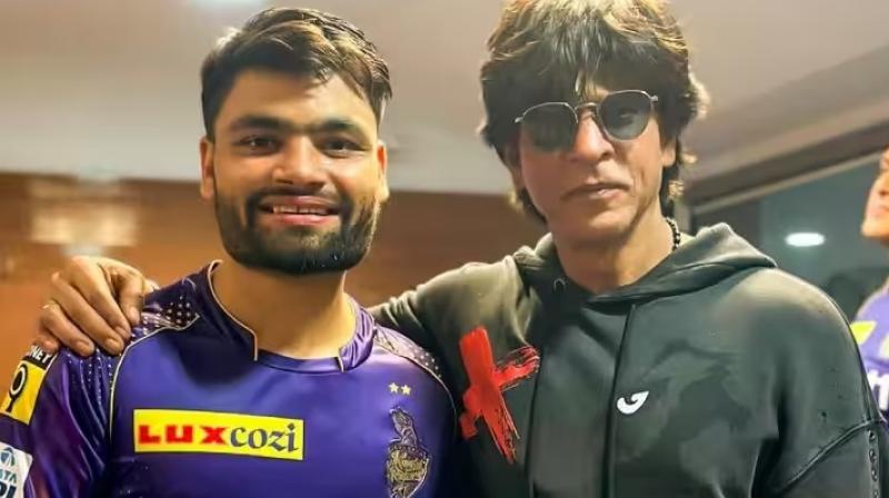 Rinku Singh with Shahrukh Khan