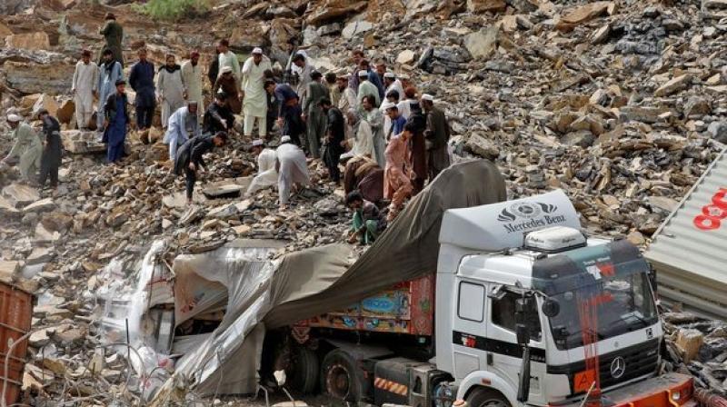 landslide in pakistan 