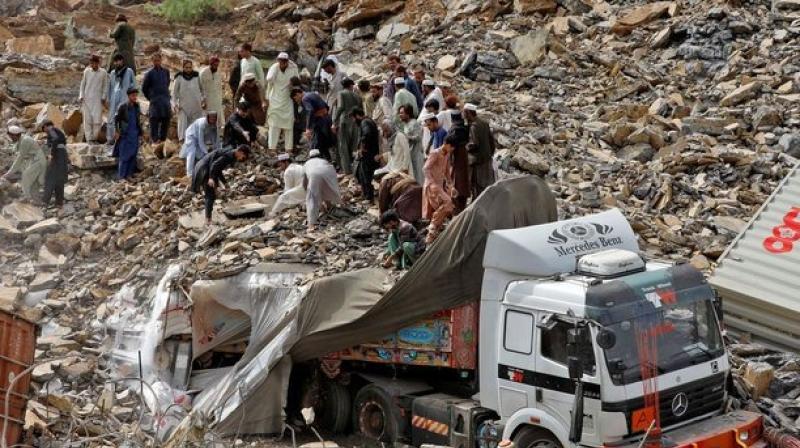 landslide in pakistan landslide in pakistan