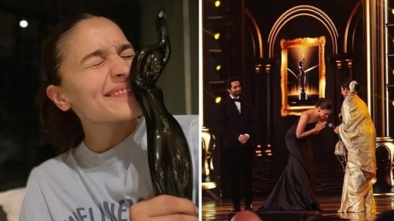 Alia Bhatt won the Best Actor Female Filmfare Award Alia Bhatt won the Best Actor Female Filmfare Award