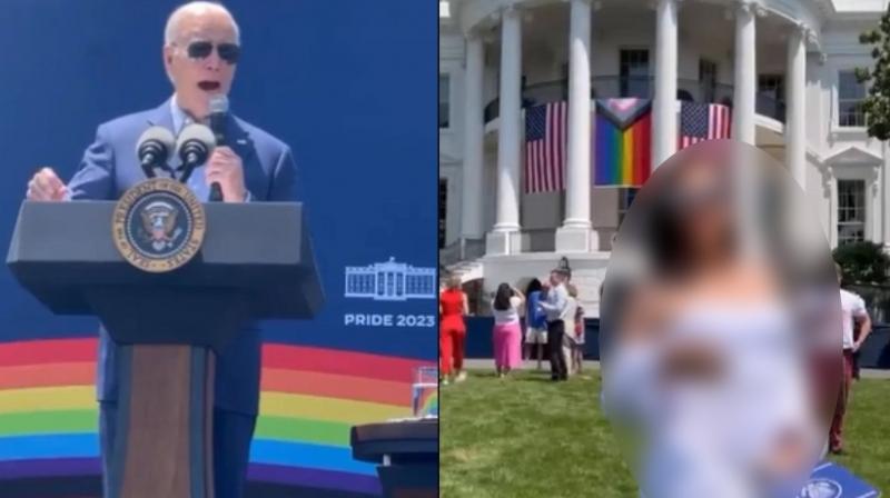 On Camera: Trans-Influencer Goes Topless In Front Of Biden At White House's Pride Month Celebration On Camera: Trans-Influencer Goes Topless In Front Of Biden At White House's Pride Month Celebration