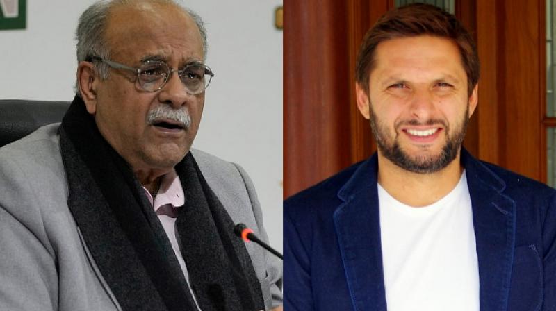 Najam Sethi and Shahid Afridi Najam Sethi and Shahid Afridi