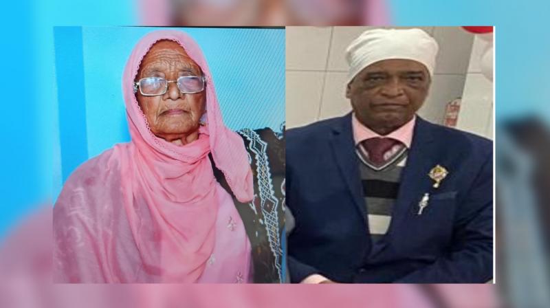Mother Surjit Kaur and Son Chaman Lal (file pictures)