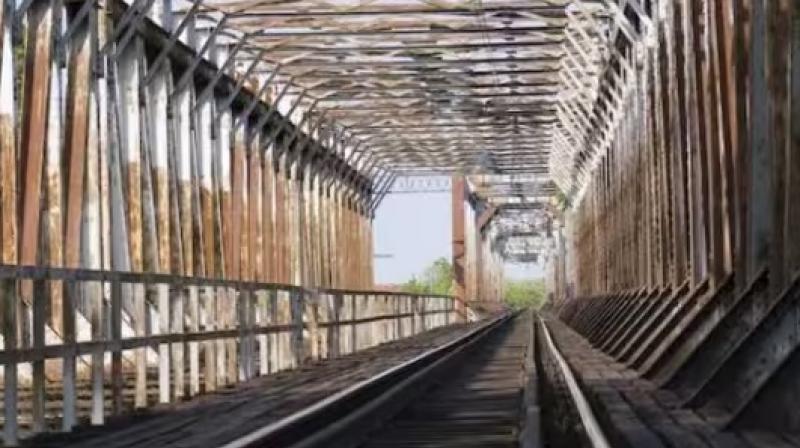 The iron-bridge stolen from the site has been recovered The iron-bridge stolen from the site has been recovered