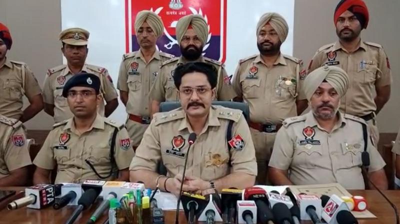 SSP Varun Sharma and other officials SSP Varun Sharma and other officials