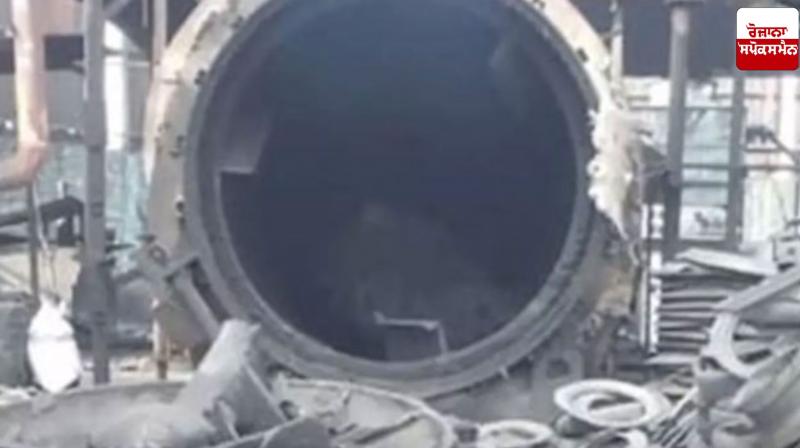 Uttar Pradesh: Massive explosion in tire factory Uttar Pradesh: Massive explosion in tire factory