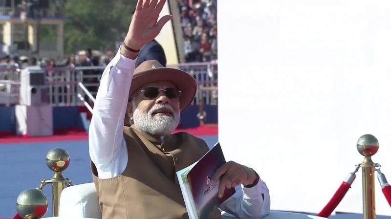 PM Modi inaugurates 14th edition of 'Aero India' in Bengaluru PM Modi inaugurates 14th edition of 'Aero India' in Bengaluru