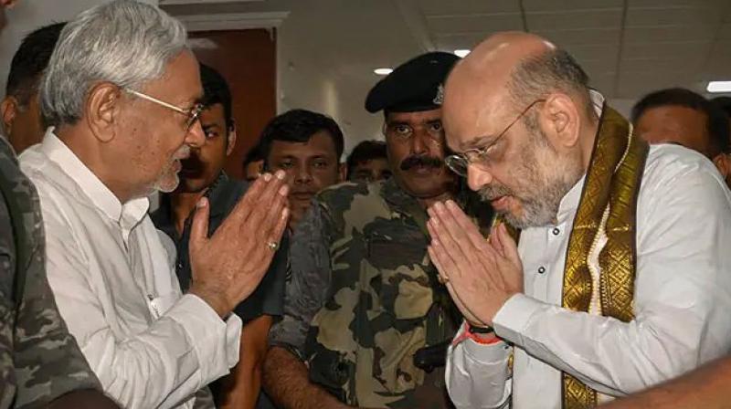 Nitish Kumar and Amit Shah Nitish Kumar and Amit Shah